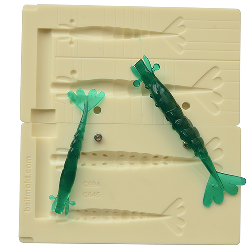 Mold Set C645 3.3" inch / 84 mm + C694 4.3" inch / 109 mm 2 Cavity