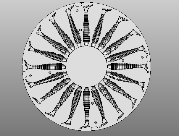 Aluminum Spin Cast Mold V25 20 cavity 3.8″ inch / 95 mm